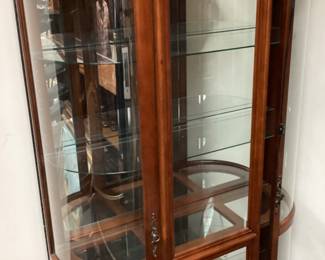 VTG. 5 SHELF CURVED GLASS CURIO