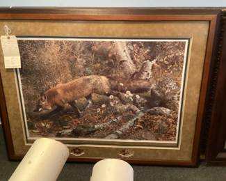 FOX ART FRAMED PRINT