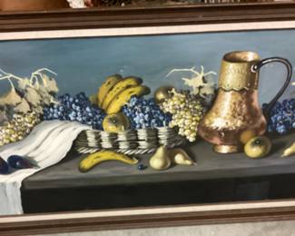 OIL ON CANVAS STILL LIFE