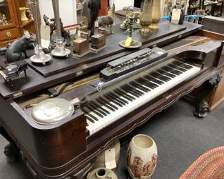 19TH CENTURY WEBER ROSEWOOD SQUARE GRAND PIANO
