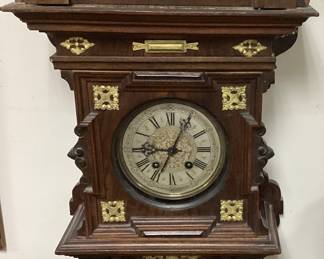 ANTIQUE GERMAN GUSTAV BECKER FREISCHWINGER GRAND SONNERIE WALL CLOCK