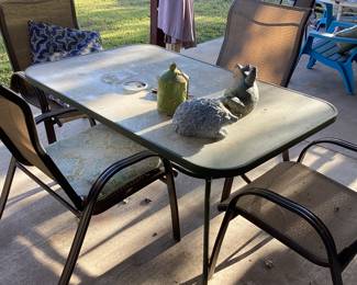 Patio table and chairs