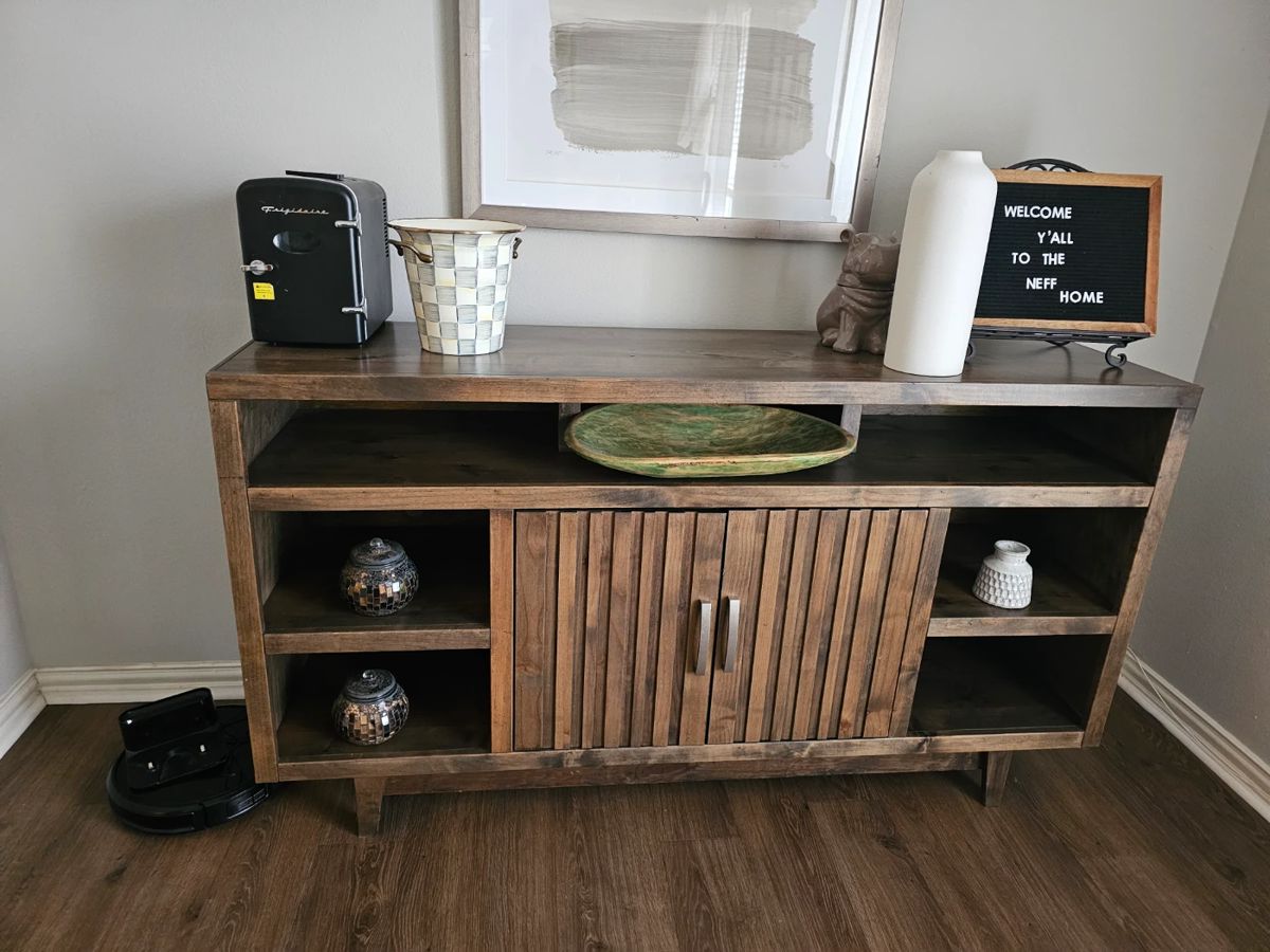 Console cabinet, lithograph