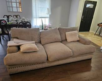 sofa, dining table