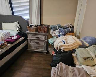 Linen, bedding, bath towels, bedroom furniture