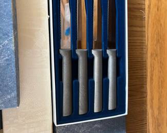 Two vintage boxes of Rada Cutlery Steak Knives