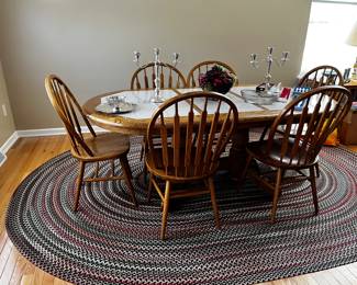 Beautiful Braided Rug, there is also a smaller matching one