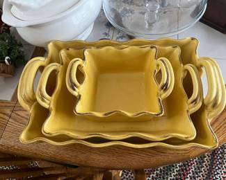 Tuscan Inspired Golden Yellow Baking Dishes
