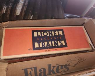 Collection of vintage Lionel trains, accessories and track