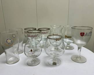 (11pc) Misc. Beer Glasses | Miscellaneous beer glasses, including one Mikasa. 