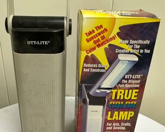 Ott-Lite True Color Lamp | Ott-Lite True Color Lamp (in box) for arts, crafts and sewing. - h. 14 x w. 4.25 in

