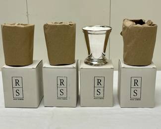 (4pc) Set of Ross Simon Julio Cups | New in boxes. -  h. 3.75 x dia. 3 in

