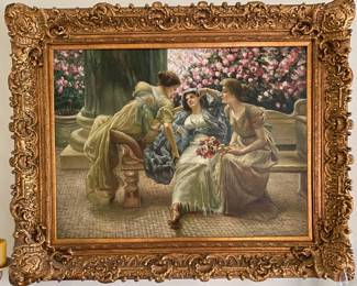 "Baths of Caracalla" Oil Painting Reproduction of Lawrence Alma-Tadema's 1899 Painting