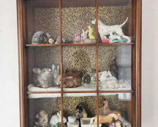 Wall mount curio cabinet