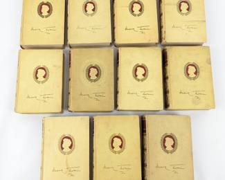 #12 • 11 Mark Twain Complete Works, 1925 American Artists Edition
