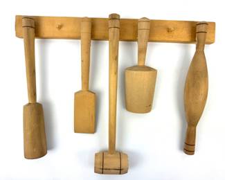 #197 • 5 Wooden Kitchen Tools from Russia
