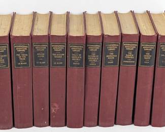 #16 • 10 Antique International Adventure Library Volumes- Brahm Stokers Dracula and more- 1897-1918
