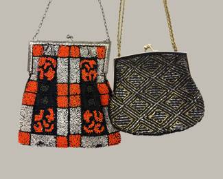 #68 • Two Antique Beaded Purses
