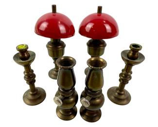 #28 • Vintage Brass Minature Lamps and Candlesticks
