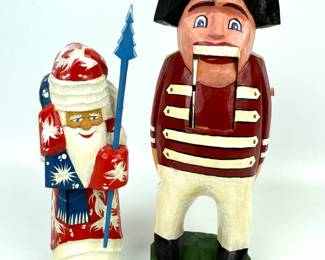 #162 • Russian Hand Crafted Santa & Nutcracker
