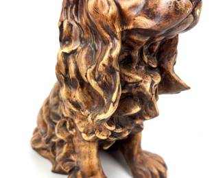 #91 • Ceramic Sitting Cocker Spaniel Garden Figurine
