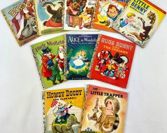#141 • Ten Antique Little Golden Books Series Books
