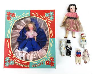 #121 • 7 Vintage to Antique Dolls and Toppers
