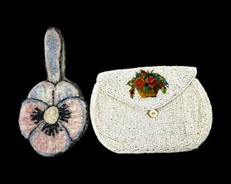#65 • Two Small Antique Beaded Purses
