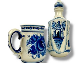 #190 • Russian Blue & White Pottery
