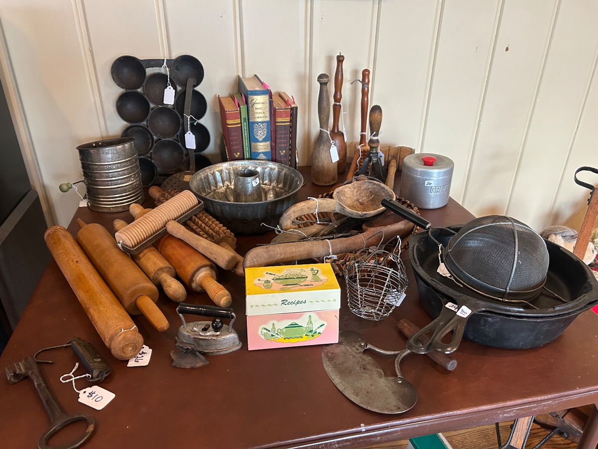 Primitive antique kitchen items