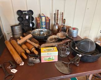 Primitive antique kitchen items