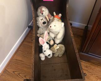 1800's Oak baby cradle, very old!