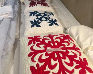 Quilted pillows made in Hawaii