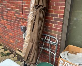 New patio umbrellas