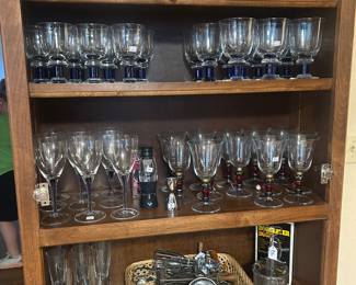 Antique egg beater collection, stemware