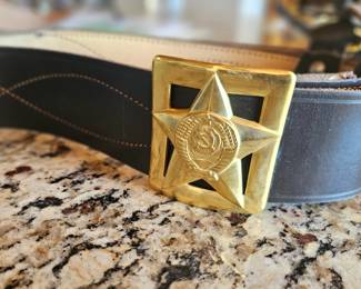 vintage Russian military belt