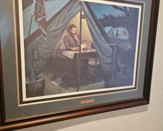 framed military art