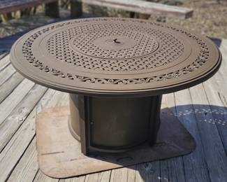 metal fire pit, heavy