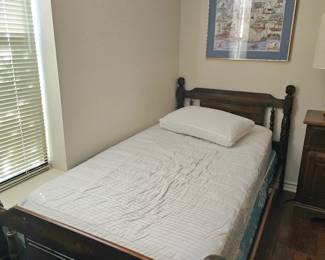 two vintage twin beds