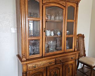 beautiful China hutch with storage 