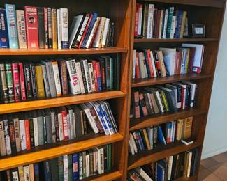  books and shelf unit available 