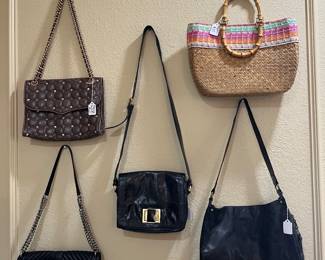 Purses Kate Spade, Rebecca Minkoff, Badgley Mischka, Hobo and Capelli brands