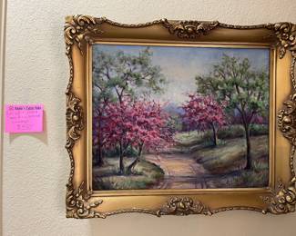 Original Emily Dillard oil, landscape, painting, Texas artist