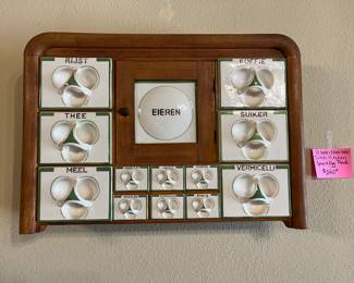 German condiment wall cannister for kitchen