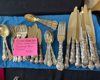 Gorham Sterling Strassburg pattern, sterling silver set