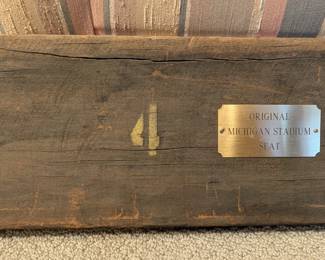 Original Michigan Stadium Seat