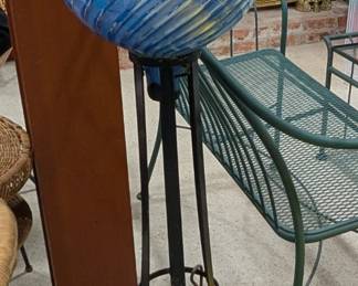 Gazing Ball with Stand approx. 4' tall