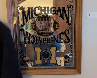 Very Nice U of M Bar Mirror