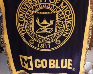 One of several U of M blankets
