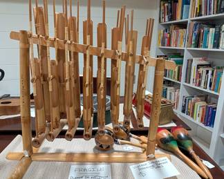 Vintage Indonesian Angklung Bamboo Tubes
